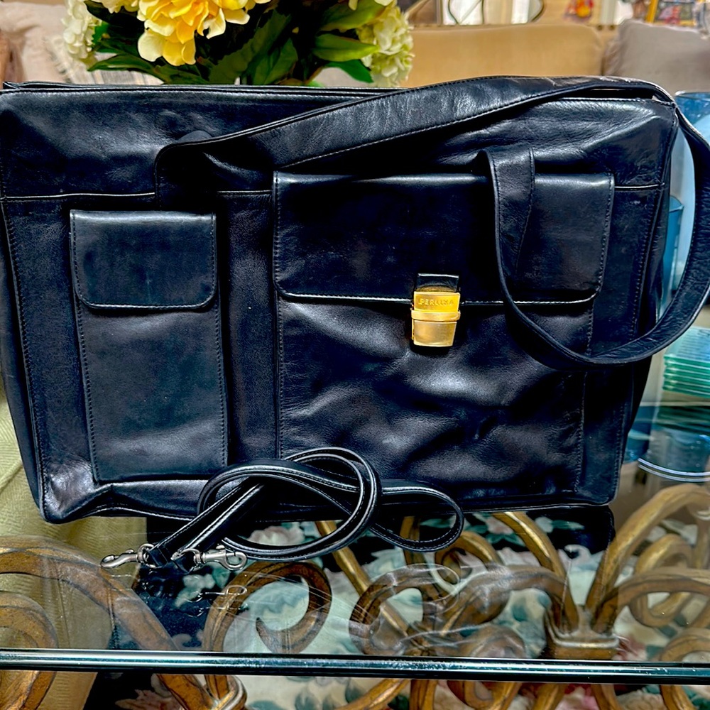 Vintage Perlina briefcase